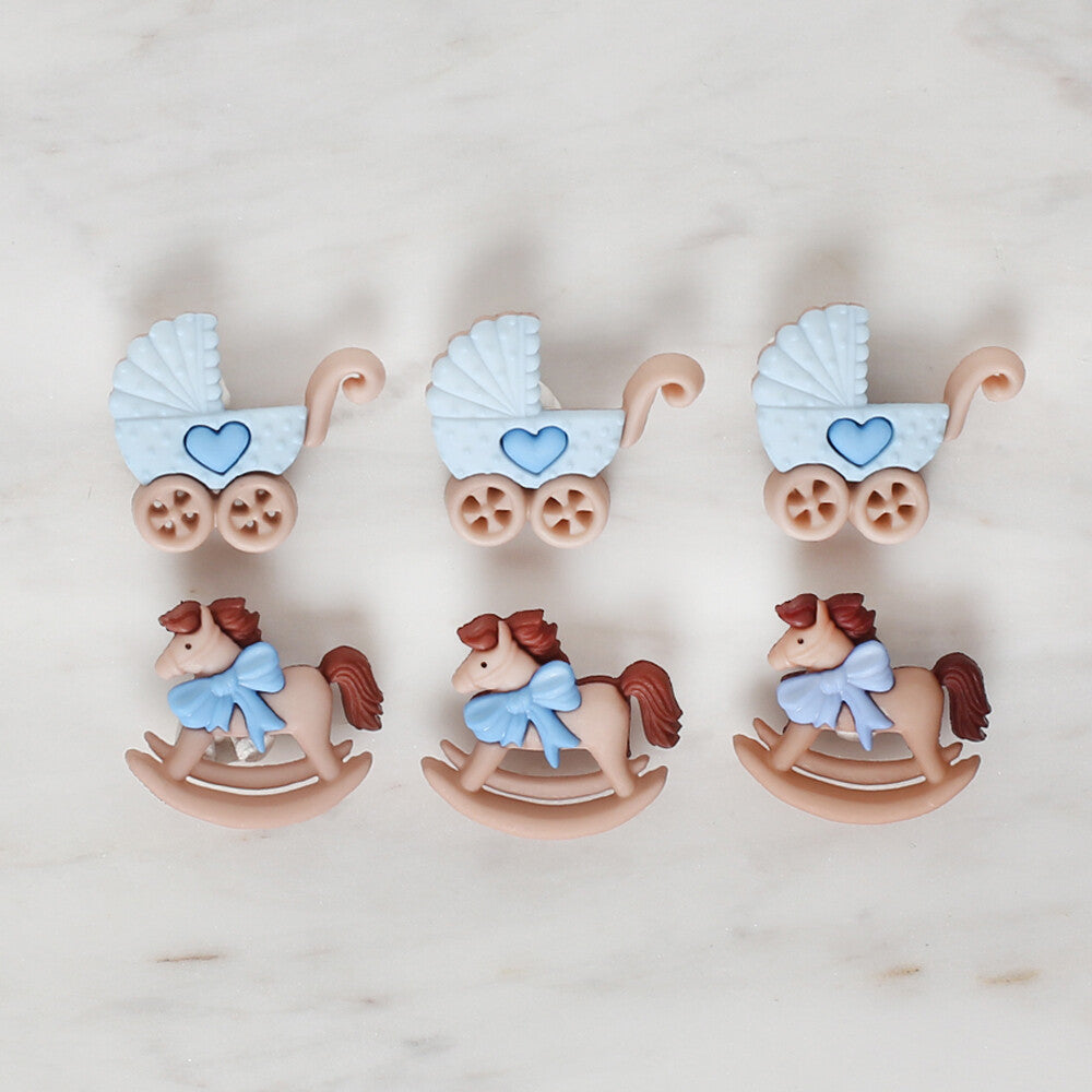 Dress It Up At ve Bebek Arabası Dekoratif Düğme - 5823